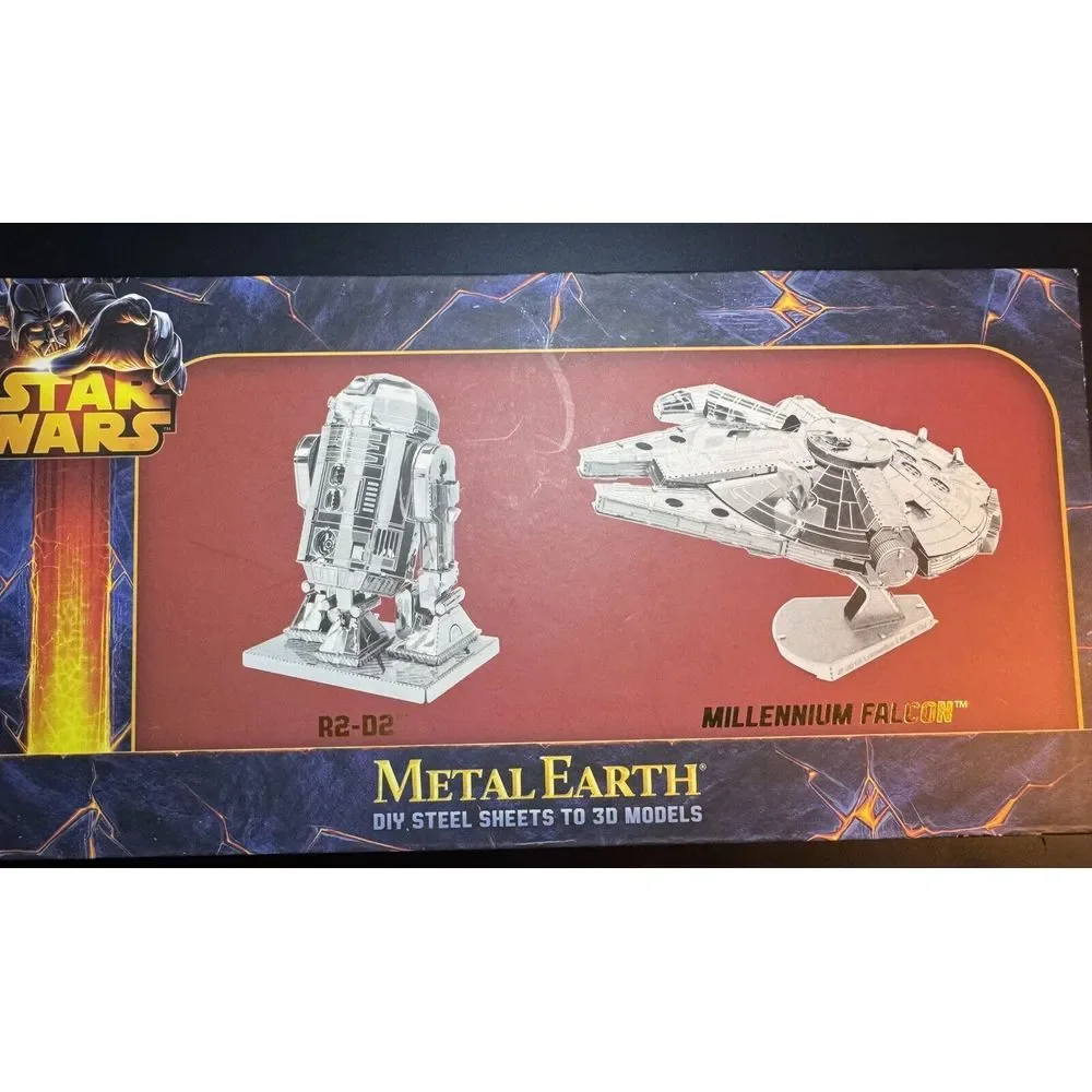 Star Wars Metal Earth:Steel Sheets to 3D Models | R2 D2 + Millennium Falcon New